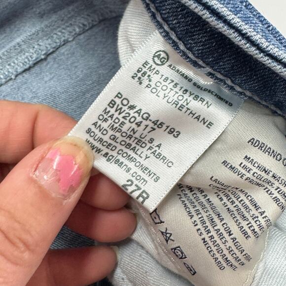 Adriano Goldschmied Jeans Womens 27 Blue Skinny Ankle Denim Cotton - Picture 4 of 8